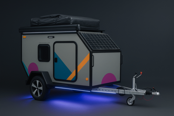 Caravane tout-terrain Thalberg T-800 (Édition Premium – Habillage / Éclairage sous châssis)